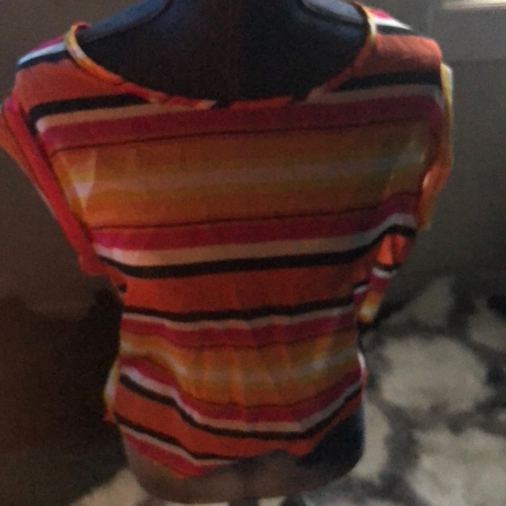 Multi-color sheer blouse